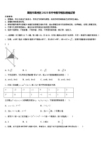 襄阳市襄州区2025年中考数学模拟精编试卷含解析