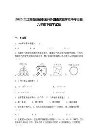 2025年江苏省仪征市金升外国语实验学校中考三模九年级下数学试题（含答案解析）