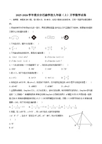 2025-2026学年重庆市巴渝学校九年级（上）开学数学试卷-自定义类型