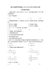 贵州省贵阳市花溪区2024-2025学年七年级上学期期末数学试卷(学生版)