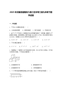 2025年河南省信阳市八县三区中考三模九年级下数学试题（含答案解析）