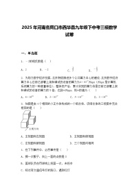2025年河南省周口市西华县九年级下中考三模数学试卷（含答案解析）