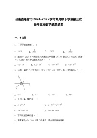 河南省开封市2024-2025学年九年级下学期第三次联考三模数学试题试卷（含答案解析）