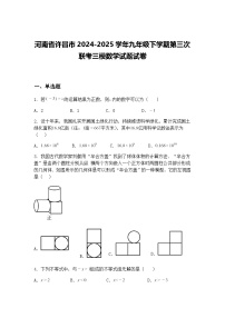 河南省许昌市2024-2025学年九年级下学期第三次联考三模数学试题试卷（含答案解析）