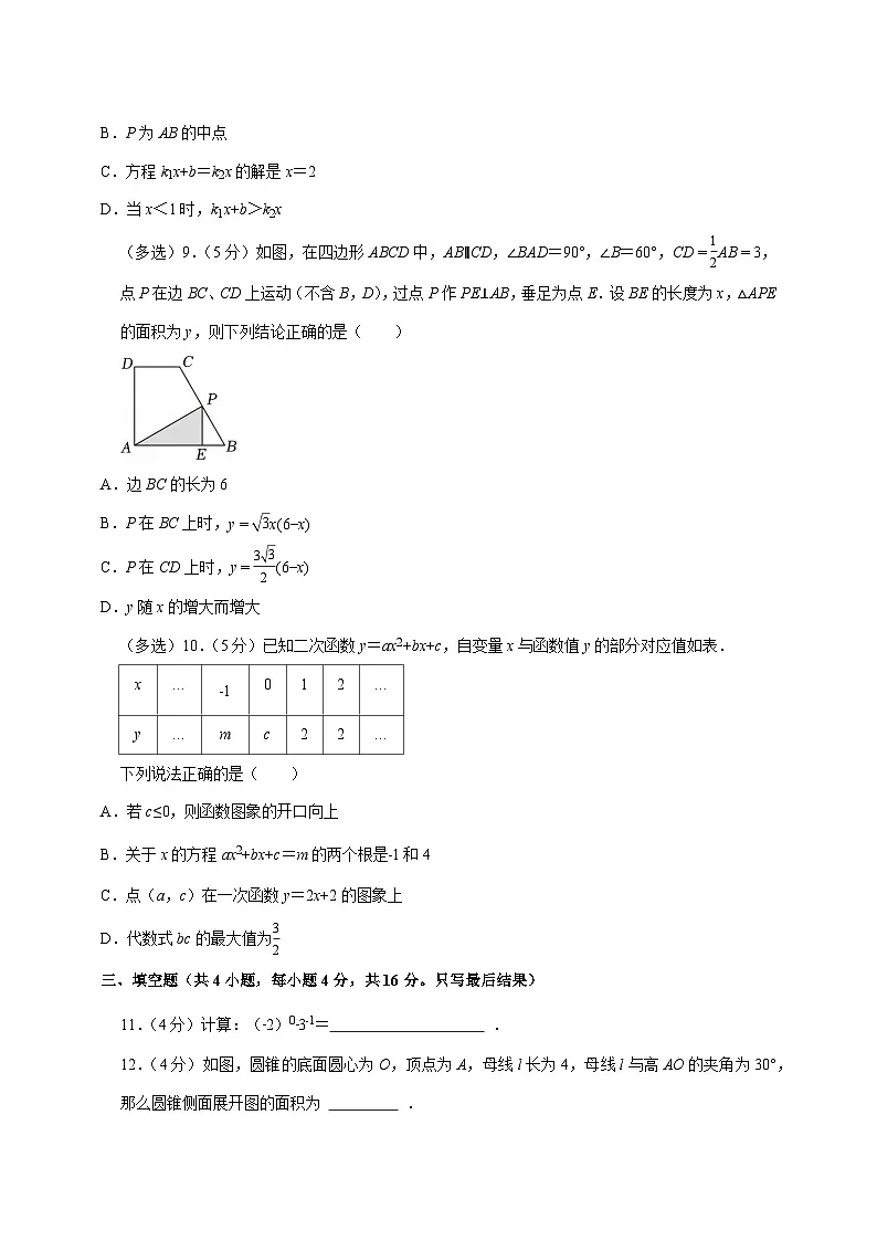 【中考数学】2025年山东省潍坊市中考适应性模拟试卷(含解析)第3页
