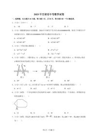 2025年甘肃省【中考数学】试题（原卷+解析）