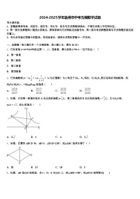 2024-2025学年霸州市中考五模数学试题含解析