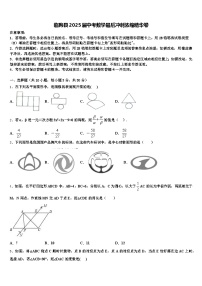 临朐县2025届中考数学最后冲刺浓缩精华卷含解析