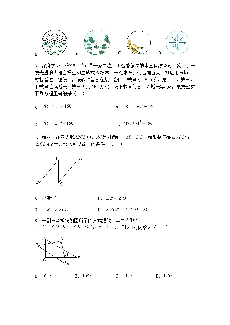 2025年河北省沧州市盐山县千童中学中考模拟预测九年级下数学试题(含答案解析)第2页