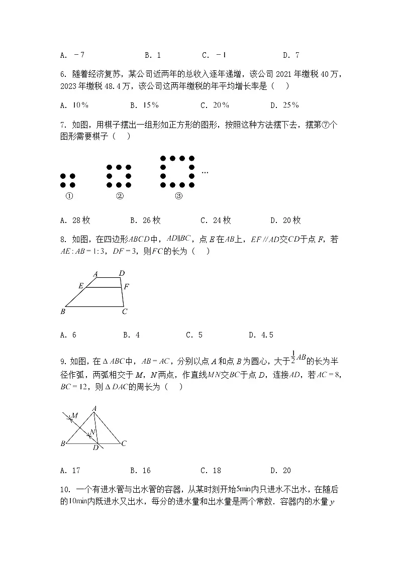 2025年浙江省杭州市九年级下学期学业水平模拟测试(三)数学试卷(含答案解析)第2页