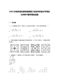2025年吉林省松原市前郭县三校初中学业水平考试九年级下数学模拟试题（含答案解析）