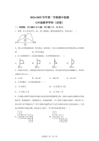 2024_2025学年北师大版七年级数学上学期期中检测试卷(含答案)