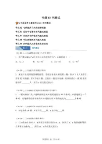 专题03代数式6大高频考点（期中真题 河南专用（人教版2024））七年级数学上学期（含答案）