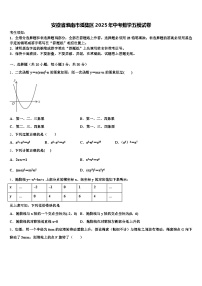 安徽省淮南市潘集区2025年中考数学五模试卷含解析
