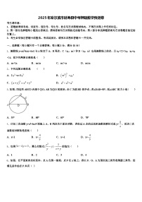 2025年哈尔滨市延寿县中考押题数学预测卷含解析