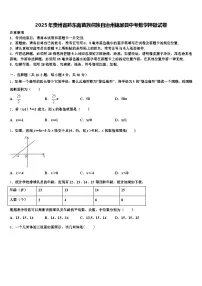 2025年贵州省黔东南苗族侗族自治州锦屏县中考数学押题试卷含解析