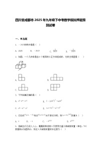四川省成都市2025年九年级下中考数学模拟押题预测试卷（含答案解析）