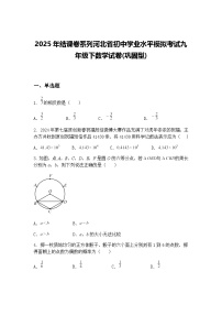 2025年结课卷系列河北省初中学业水平模拟考试九年级下数学试卷(巩固型)（含答案解析）