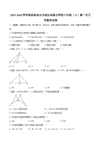2025-2026学年陕西省延安市延长县部分学校八年级(上)第一次月考数学试卷-自定义类型
