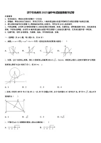 济宁市兖州市2025届中考试题猜想数学试卷含解析