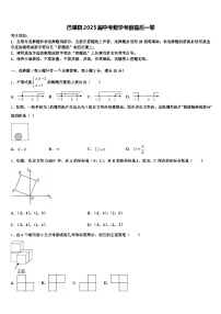 巴塘县2025届中考数学考前最后一卷含解析