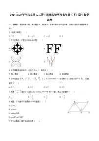 2024-2025学年北京师大二附中西城实验学校七年级（下）期中数学试卷-自定义类型