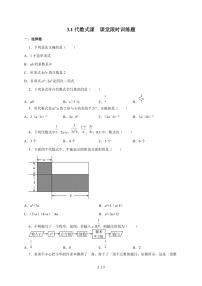 北师大版（2024）七年级上册（2024）代数式练习