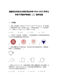 湖南省永州市冷水滩区李达中学2024-2025学年九年级下学期中考模拟（二）数学试题（含答案解析）