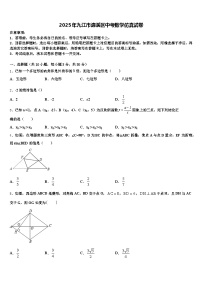 2025年九江市濂溪区中考数学仿真试卷含解析