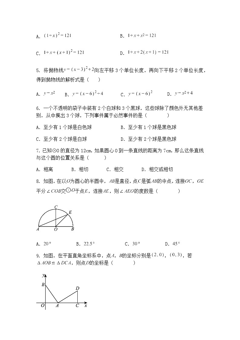 湖北省随州市广水市2024-2025学年九年级下学期月考数学试卷(3月份)(含答案解析)第2页