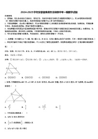 2024-2025学年安徽省滁州市全椒县中考一模数学试题含解析