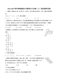 2024-2025学年河南省新乡市辉县市七年级（上）期末数学试卷-自定义类型