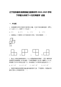 辽宁省抚顺市清原县南口前镇中学2024-2025学年下学期九年级下4月月考数学 试题（含答案解析）