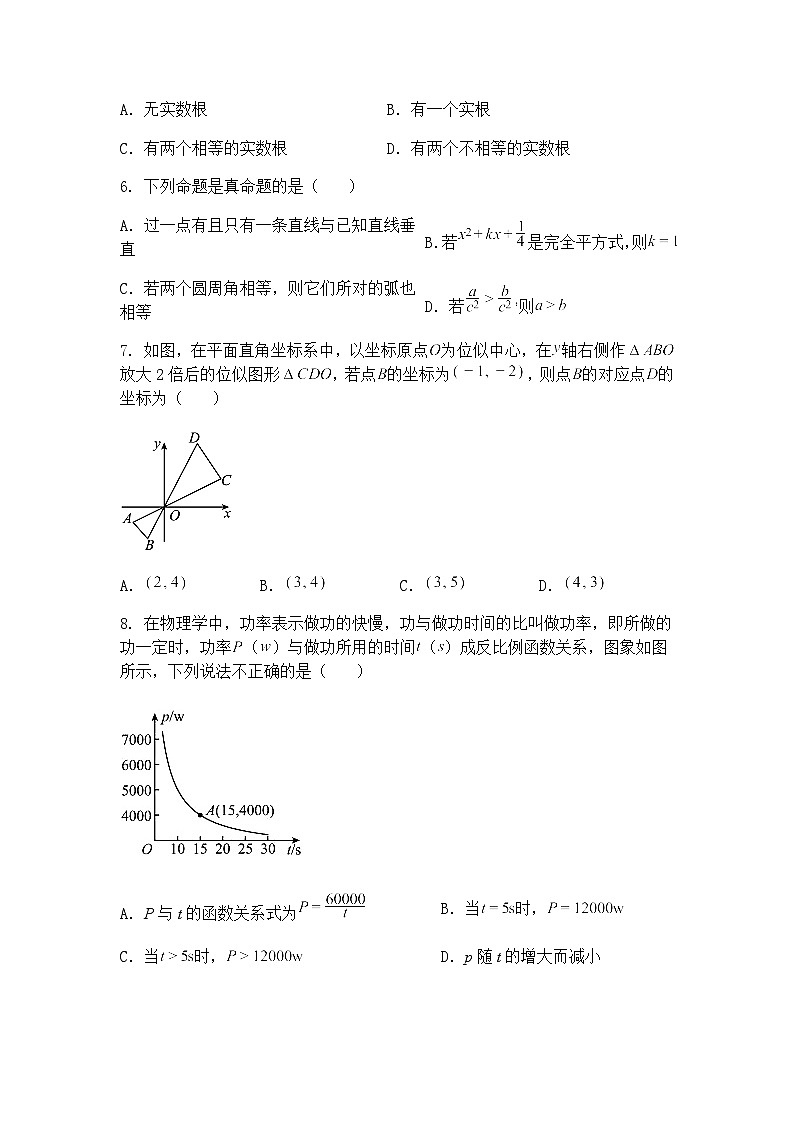 辽宁省抚顺市清原县敖家卜中学2024--2025学年下学期九年级下3月数学月考试卷(含答案解析)第2页