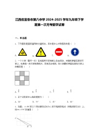 江西省宜春市第八中学2024-2025学年九年级下学期第一次月考数学试卷（含答案解析）