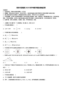 桂林市灌阳县2025年中考数学模拟精编试卷含解析