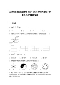 天津市静海区实验中学2024-2025学年九年级下学期3月月考数学试题(含答案解析)