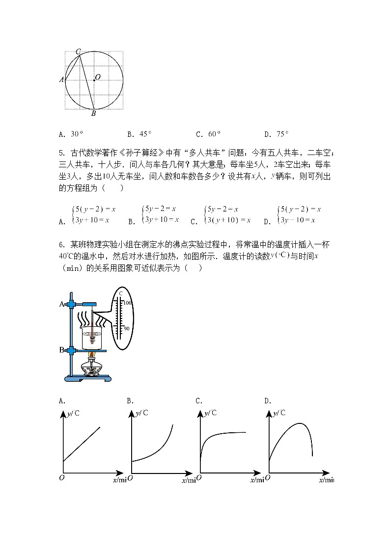 广东省深圳外国语学校2025年 九年级下 第7次月考数学测试卷(6月)(含答案解析)第2页