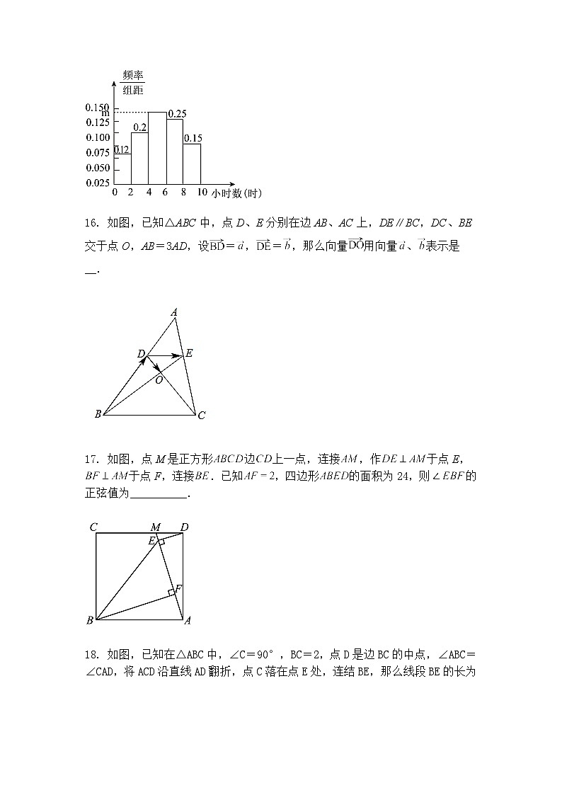 2025年上海市虹口区5月中考模拟九年级下数学试卷(含答案解析)第3页