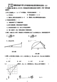 浙江省宁波市慈溪市实验中学2025-2026学年九年级上学期月考数学试卷