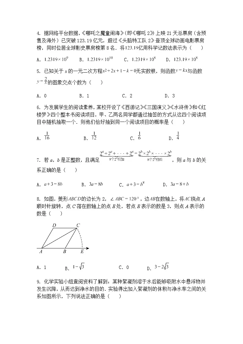 河南省南阳市唐河县部分初中联考2024-2025学年九年级下学期3月月考数学试题(含答案解析)第2页