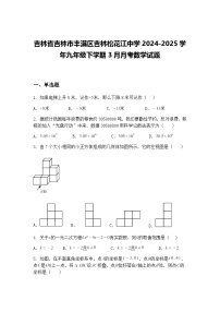 吉林省吉林市丰满区吉林松花江中学2024-2025学年九年级下学期3月月考数学试题（含答案解析）