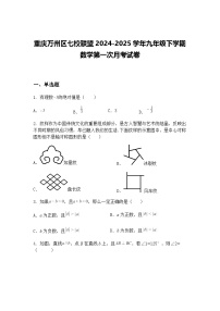 重庆万州区七校联盟2024-2025学年九年级下学期数学第一次月考试卷（含答案解析）