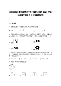 山东省菏泽市菏泽经济技术开发区2024-2025学年九年级下学期3月月考数学试题(含答案解析)