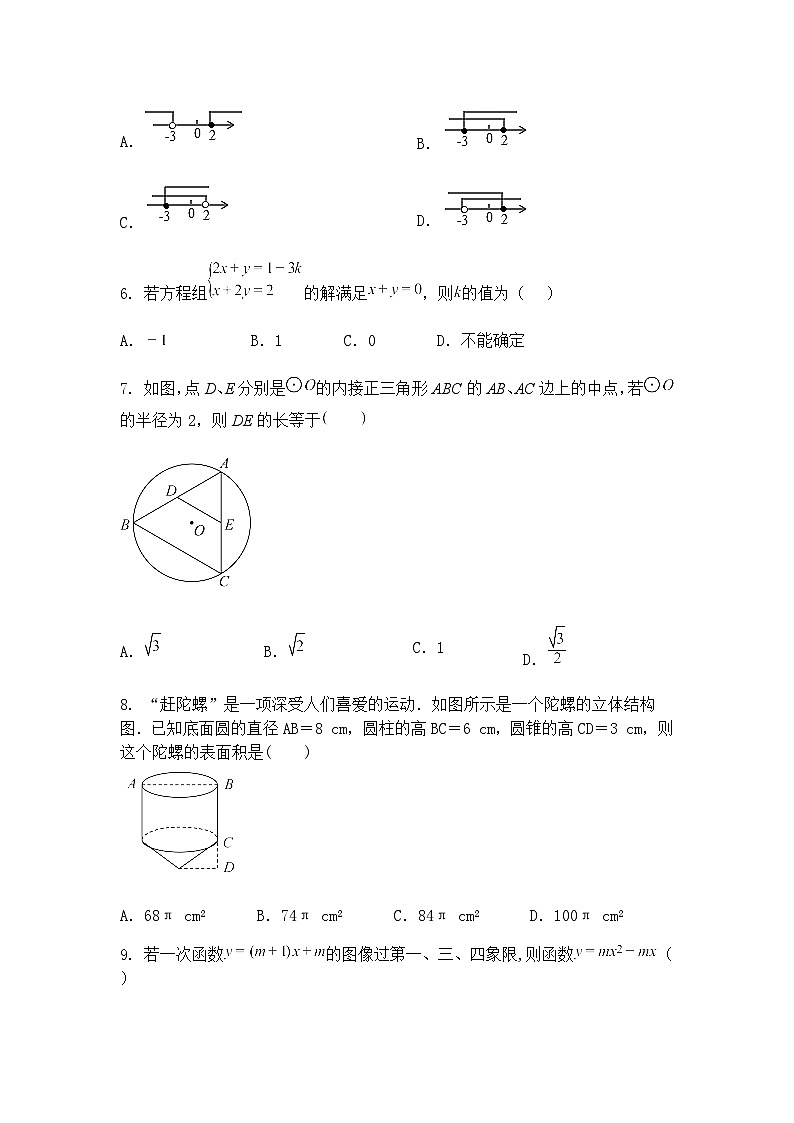 四川省乐山市第七中学2024--2025学年九年级下学期第一次月考数学试题(含答案解析)第2页