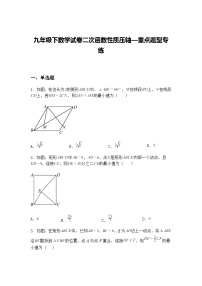 九年级下数学试卷二次函数性质压轴—重点题型专练(含答案解析)