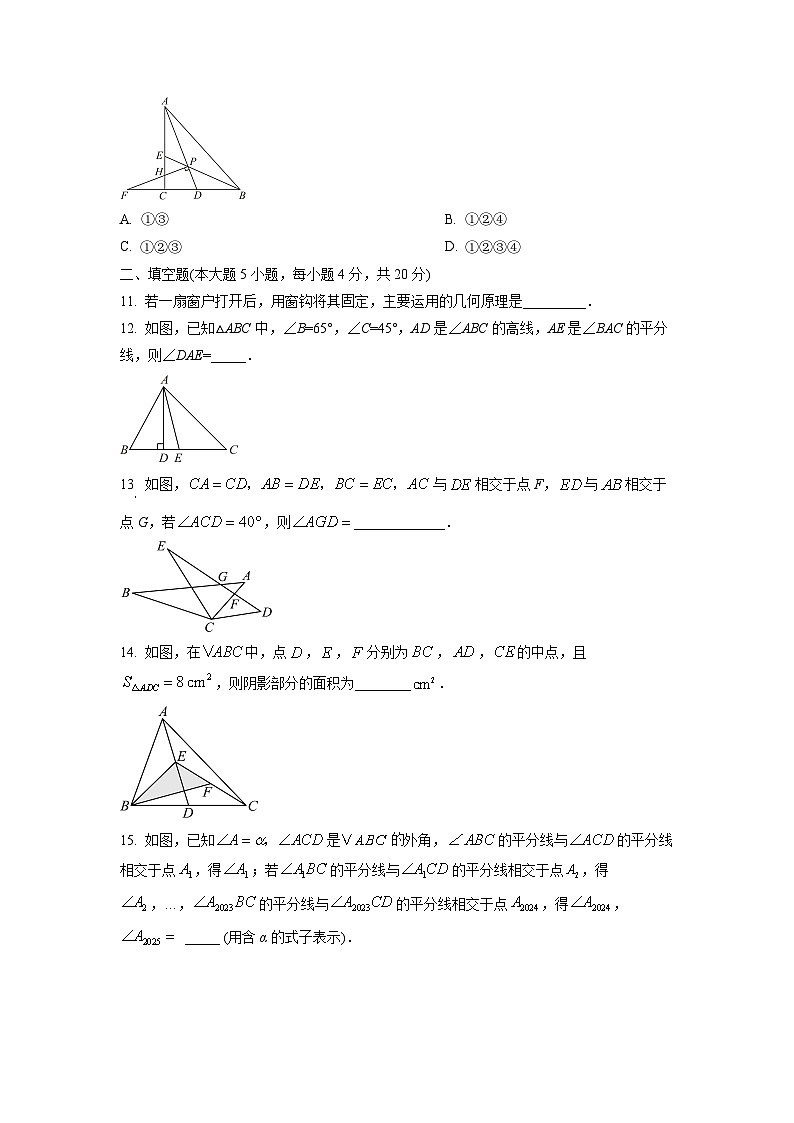 山东省德州市2025-2026学年八年级上学期第一次月考数学试卷(学生版)第3页