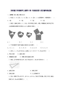 初中苏科版(2024)3.1 勾股定理的探究课后作业题