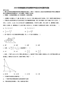 2025年陕西省铜川市宜君县中考适应性考试数学试题含解析
