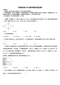 乌拉特后旗2025届中考数学仿真试卷含解析